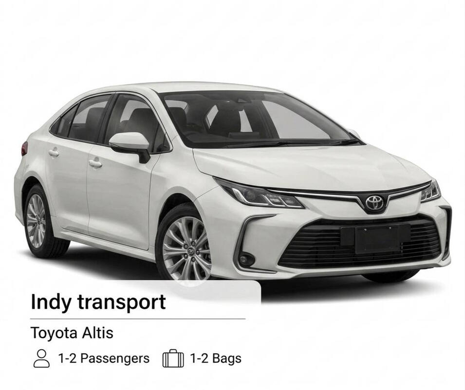 Toyota Altis Private Sedan | Bangkok to Hua Hin Transfer: 1,700 THB